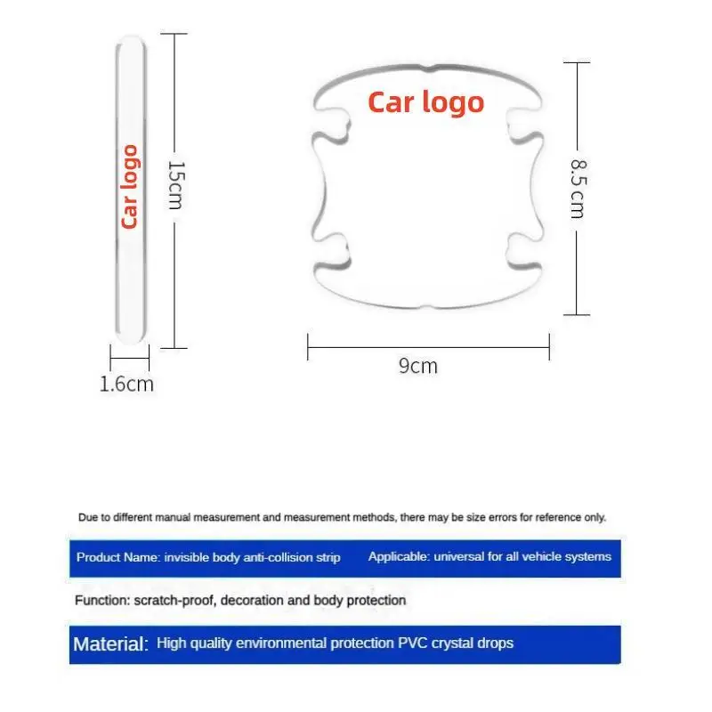 Car door bowl door handle protection sticker rearview mirror glued car stickers for car protection sticker car accessories