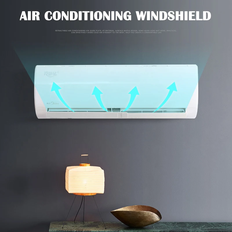 Description Picture 3 of itemAir Conditioner Wind Deflector Retractable Adjustable Anti-Direct Blowing Air Guide Windproof Air Cooled Baffle for Bedroom