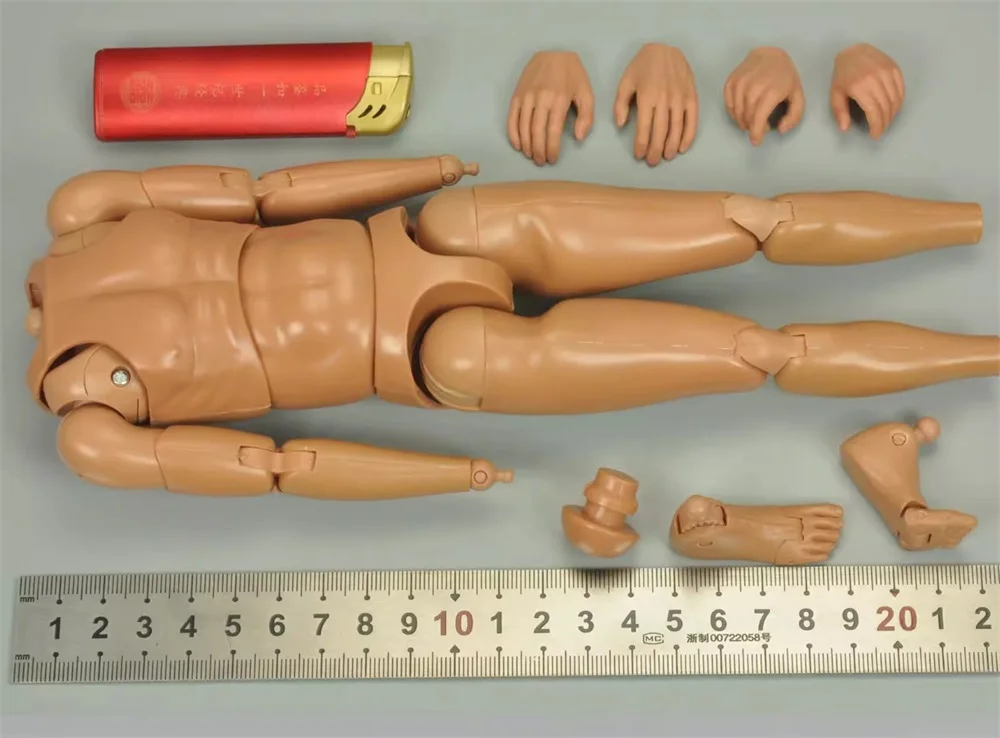 

DID D80149 WWII Series Male Body Action Figure with Hand Foot Neck Connector Toys Model For 12" Action Figure Doll Collect 1/6