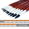 10pcs Watercolor Detail Paint Brushes, Synthetic Hair Round Pointed Tip Set, Perfect Art Brushes for Watercolor Acrylics Gouache 2