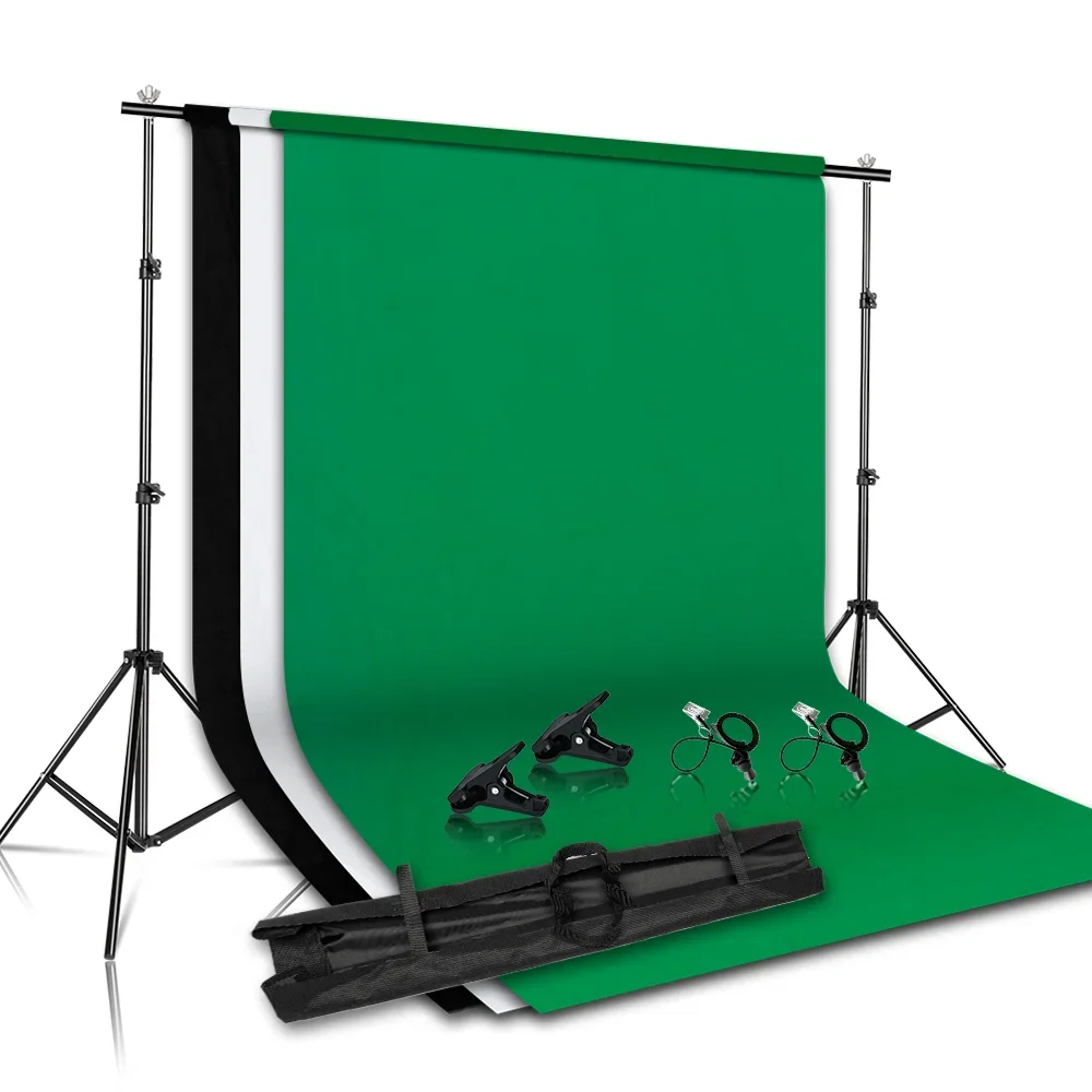 SHPhotographyBackgroundStandKitWithAdjustableStandSupportSystemBackdropsforPhotoStudioChromakeyGreenScreenFrame-AliExpress44