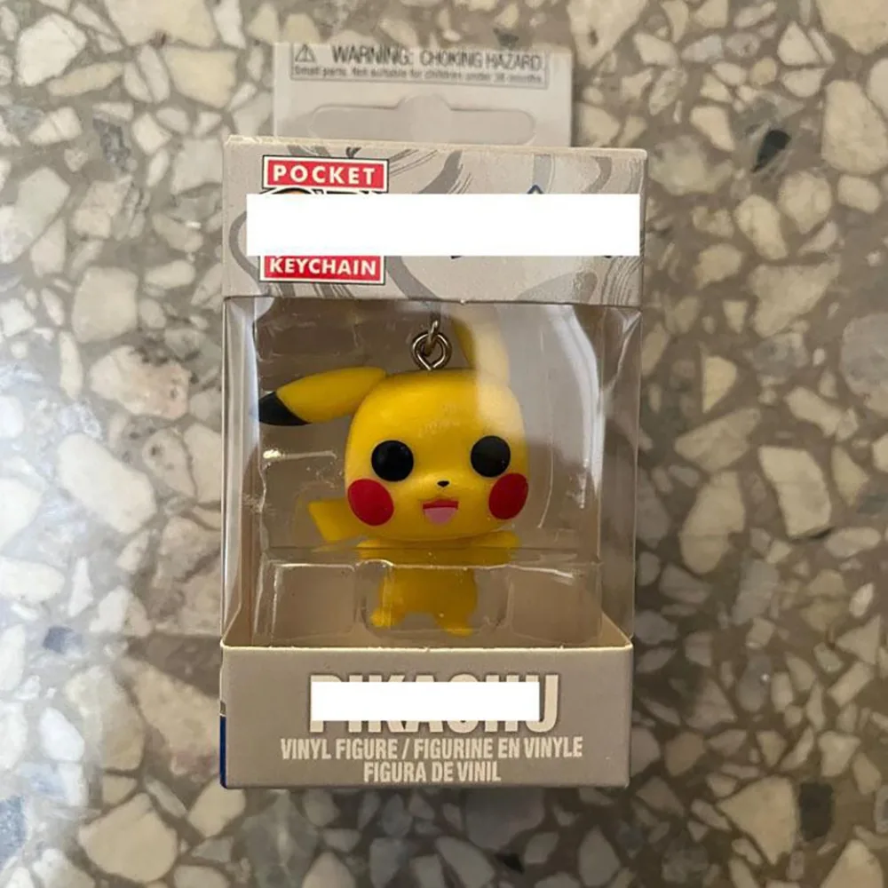FUNKO Pocket Pokémon Keychain Cute Classic Dolls Mewtwo Pikachu Squirtle Backpack Pendant Collection Christmas Gifts Keychain 6