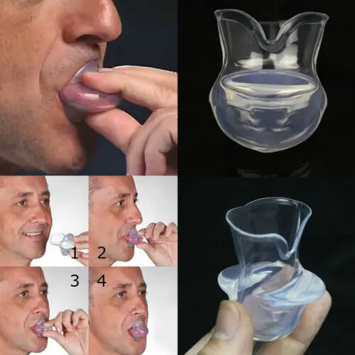 Silicone Anti Snoring Tongue Mouthpiece Sleep Apnea Aid Stop Snore 1pcs