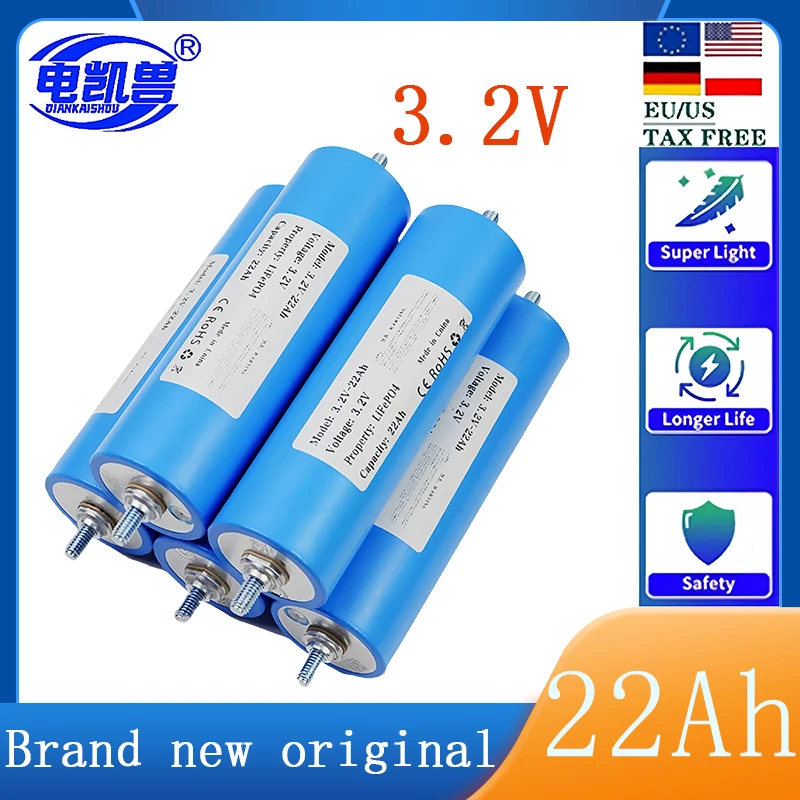 

1-16 stücke 3,2 V 20ah 22ah Batterie Lifepo4 Phosphat zelle für 4s 12V 24V Motorrad Auto Motor Batterien Modifikation