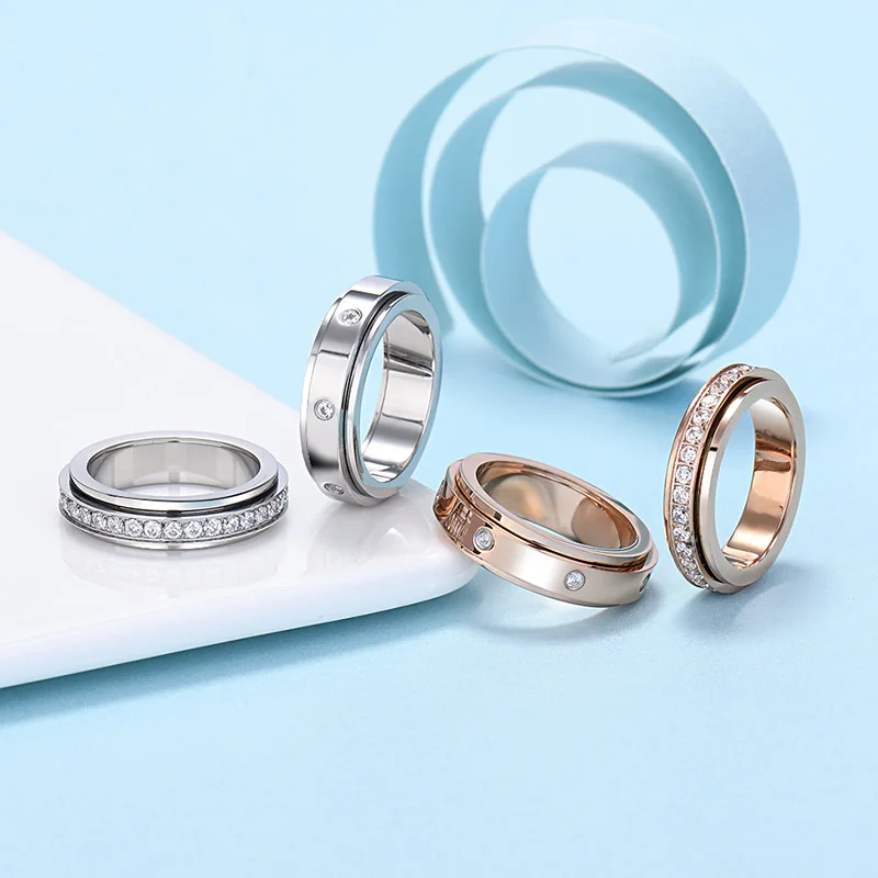 

Модный Лидер продаж, набор из серебра 925 пробы, вращающееся кольцо с бриллиантами для мужчин и женщин, роскошные ювелирные изделия, подвеска вечерние, высококачественный Фирменный подарок