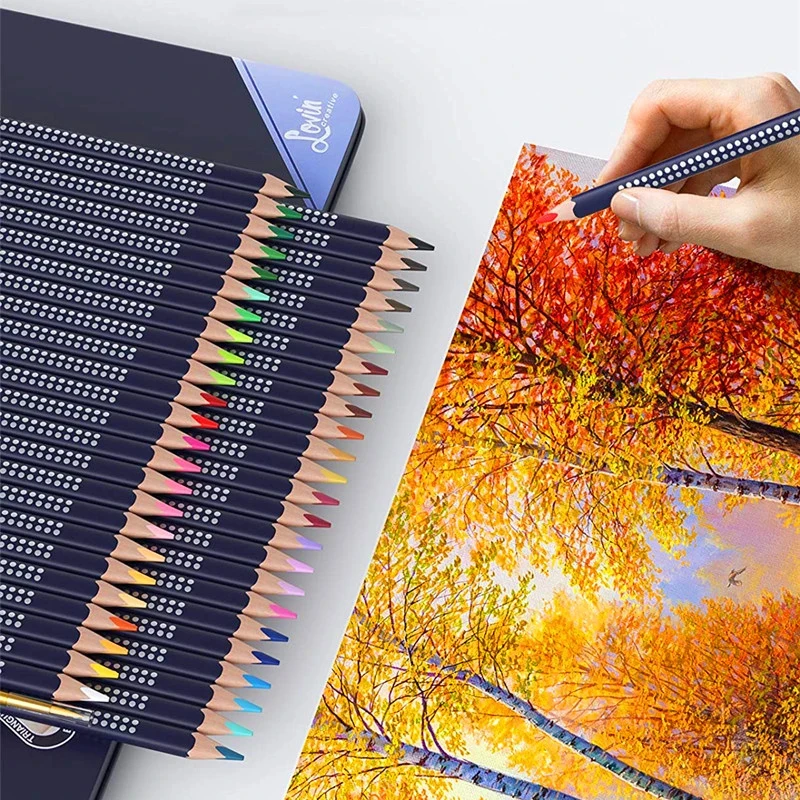 Colored Pencils Set, Water Soluble Colored Pencil 12 Colors