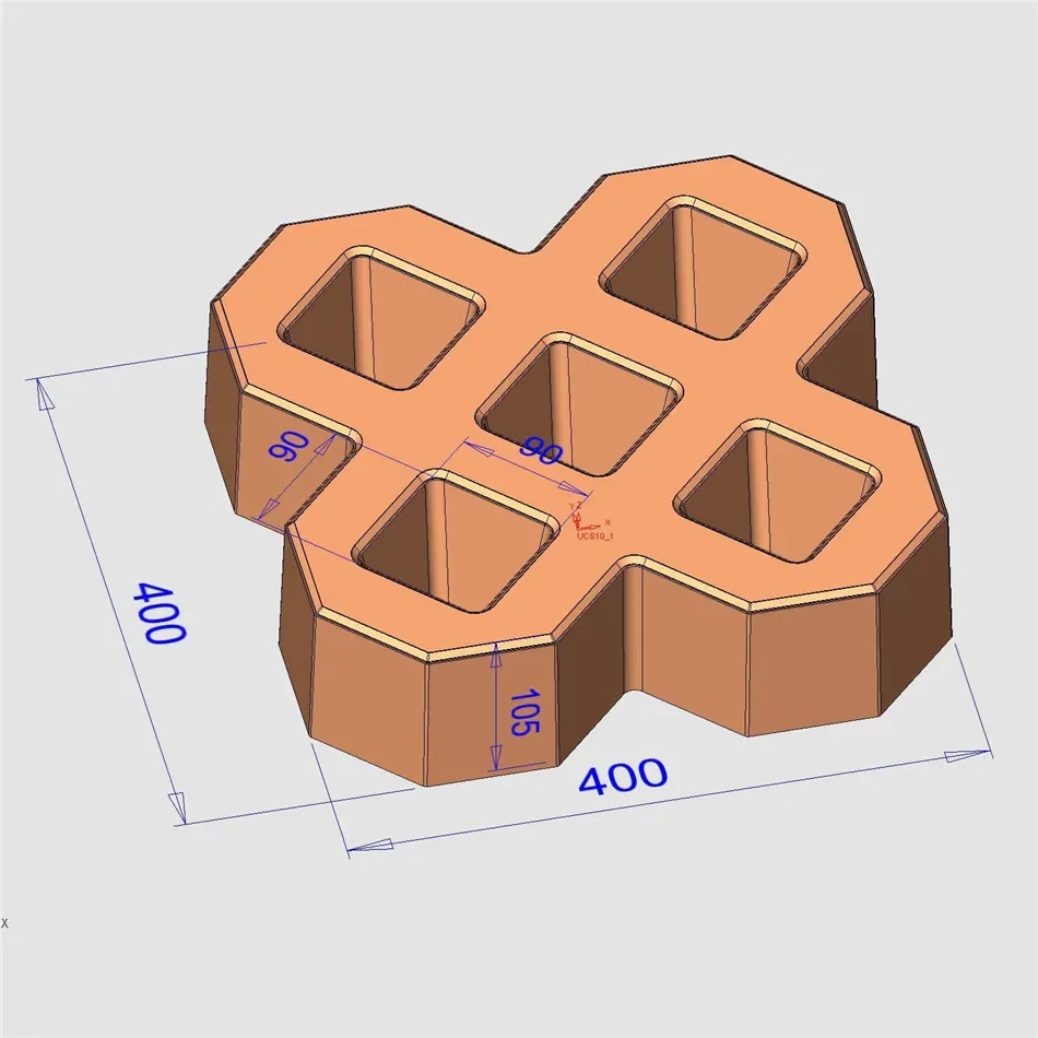 40 * 40cm DIY Square Garden Path Concrete Plastic Brick Mold Paving Propylene Pavement Walkway Garden Buildings Accessories