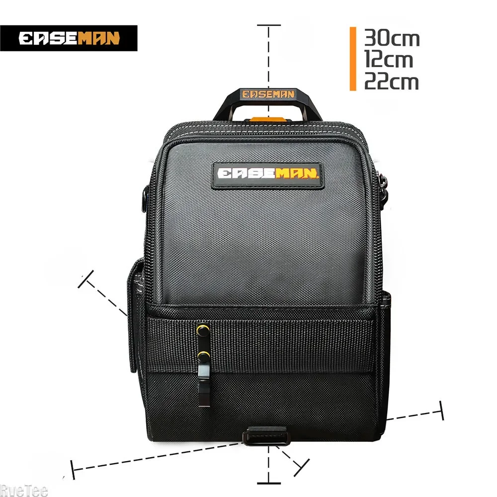 EASEMAN 1800D Heavy Duty Quick Hanging Tool Bag Top Quality with Zipper for Electrician Tools Man Gift 6