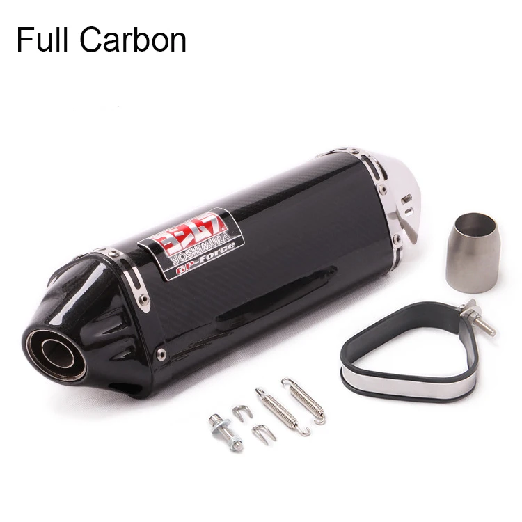 Universal Motorcycle Exhaust Muffler Yoshimura GP Carbon Fiber Escape Moto For Honda PCX125 NMAX155 FZ1N Z900 S1000RR Z1000 CBR