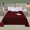 1Pc 100% Polyester Super Soft Flat Sheet Solid Colour Bed Sheet Twin Full Queen King Various Sizes 250cmX270cm 1