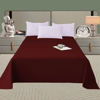 1Pc 100% Polyester Super Soft Flat Sheet Solid Colour Bed Sheet Twin Full Queen King Various Sizes 250cmX270cm 1