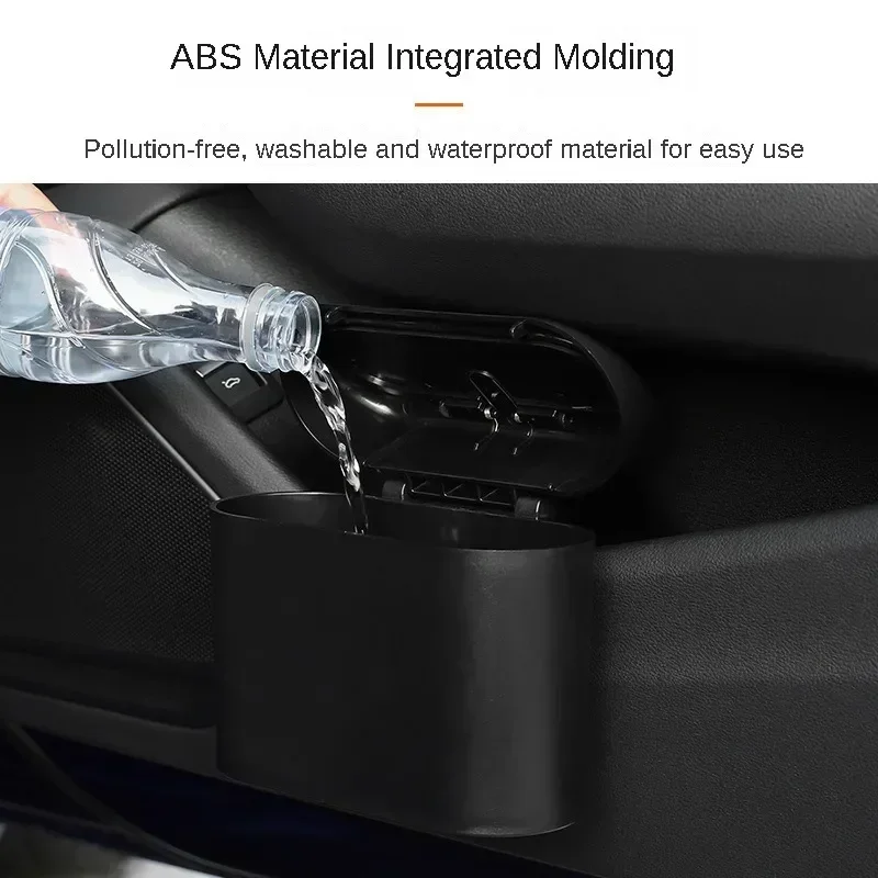 Car Trash Can with Lid Universal Vehicle Mini Leakproof Garbage Bin Car Organizer Storage for Front Back Seat Vehicle supplies