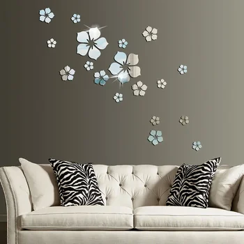 3D Flower Mirror Stickers 1