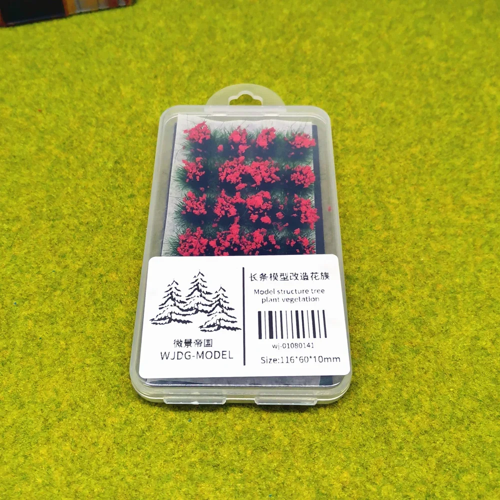DIY Miniature Garden Decor: Durable Static Scenery Grass Tufts and Flower Clusters for Wargame and Sand Table Layouts