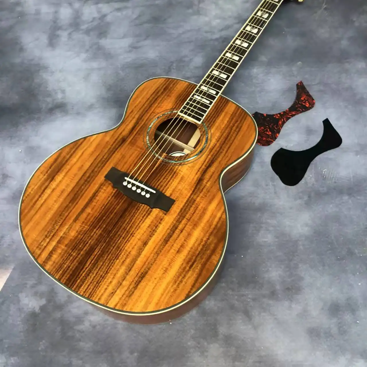 

43 Inch J200 Full Acacia Ebony Fingerboard Acoustic Guitar