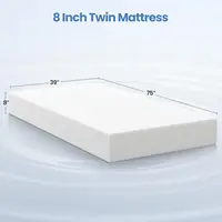 8-Inch Twin Mattress with Cooling Gel Memory Foam, Green Tea Infused for Fresh Sleep, Medium Firm, CertiPUR-US Certified 2