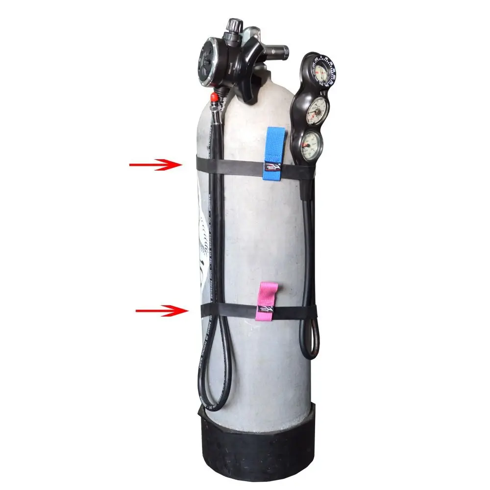 6L 11L 병 다이빙 탱크 리테이너 밴드 고무 탄성 실린더 병 호스 리테이너 밴..