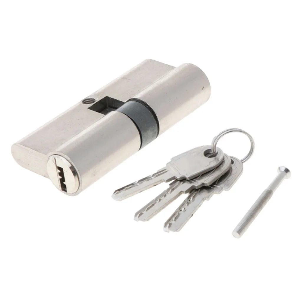 

1 Set Door Cylinder Lock With 3 Keys Anti Pick Anti-Theft Door Lock Home Security Bedroom Thumb Turn Cylinder Door Lock