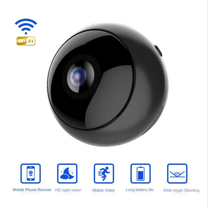 H9 Wireless Mini Camera Wifi Vista Panoramica Wireless Home Security Smart Sports Camera Con Visione Notturna Action Camera