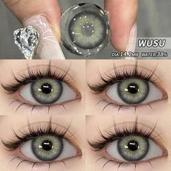Vibrant Color Contact Lenses - Yearly Natural Look with Fast Delivery (WUSU - GRAY)