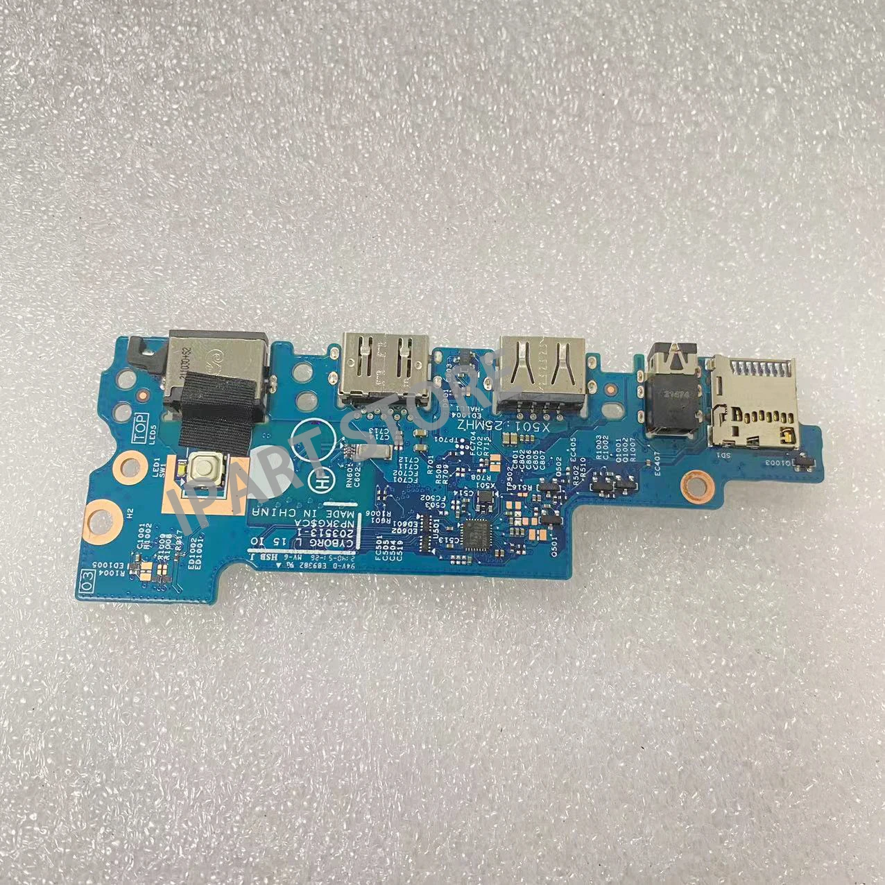 Usb Audio Ethernet io Board 2035131 para Dell Latitude 3520 E3520 Botão de Energia Cn0mccdh 0mccdh Mccdh 100 Testado