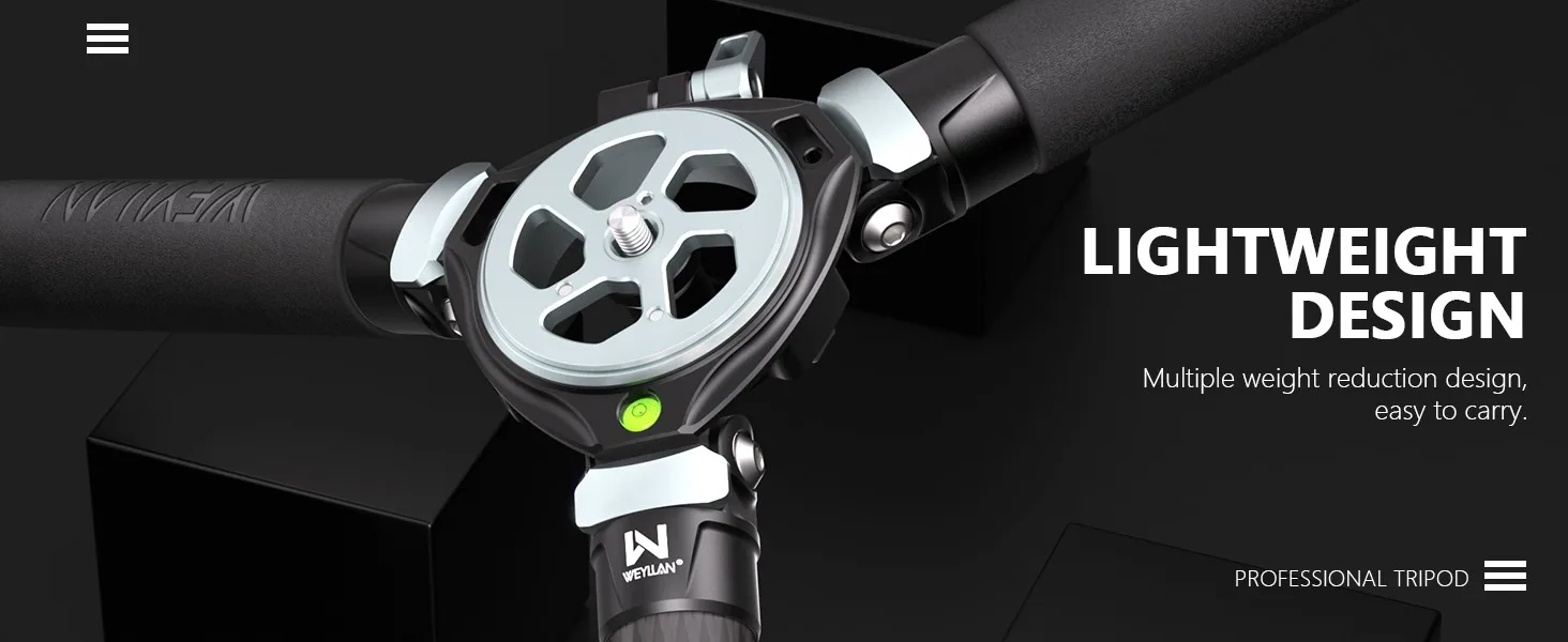 LX9 Professional Heavy Carbon Fiber Camera Tripod Ultra Stable Birdwatching Came
