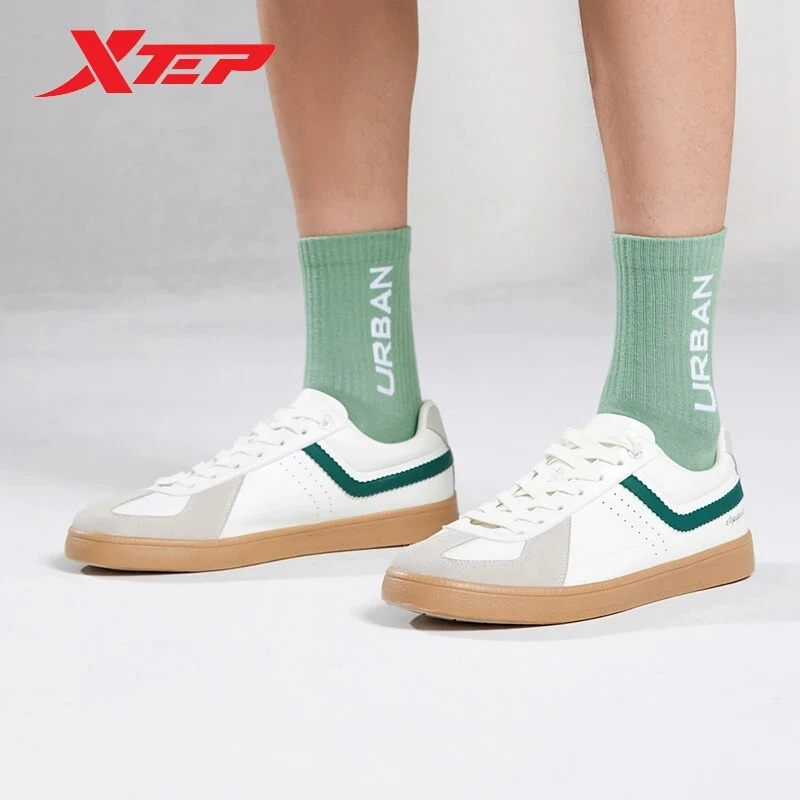Xtep Women Skateboarding Shoes Retro Wear-Resistant Sport Shoes Cushioning Lightweight Female Sneakers 877218310025 sports board shoes