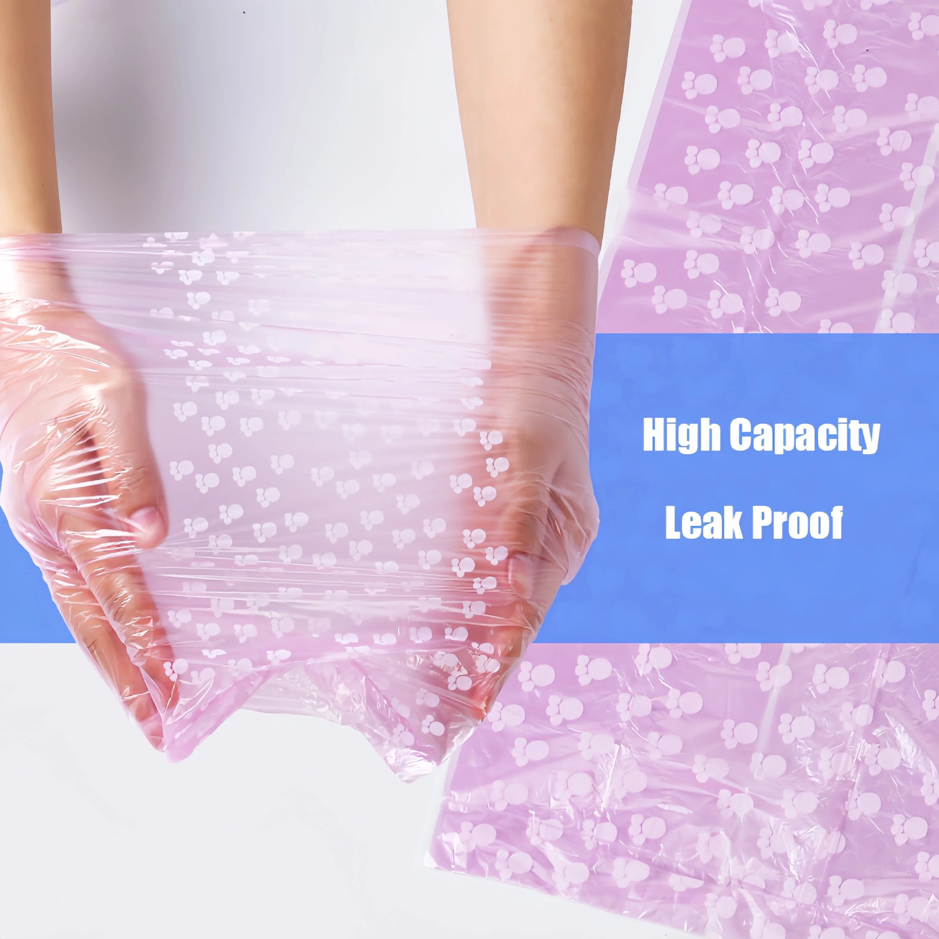 Eco-Friendly Leak-Proof Dog Waste Bags with Dispenser - 15 Bags per Roll
