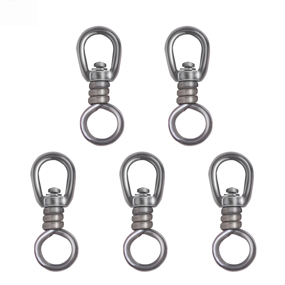 5 Stücke Heavy Duty 304 Edelstahl Schwenkring Big Game Shark Thunfisch Angeln Stecker Drahtseil Schloss Kette Verbindungsschnalle
