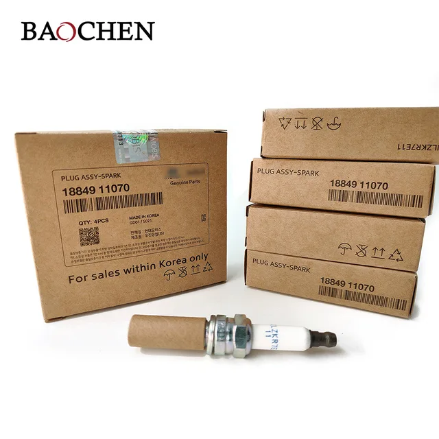 18849 09085 Genune OEM Spark Plugs (Pack Of 4) For Hyunda