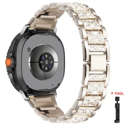 Luxury Diamond Metal Bracelet for Women - Elegant Replacement Strap for Smart Watches (Retro Gold)