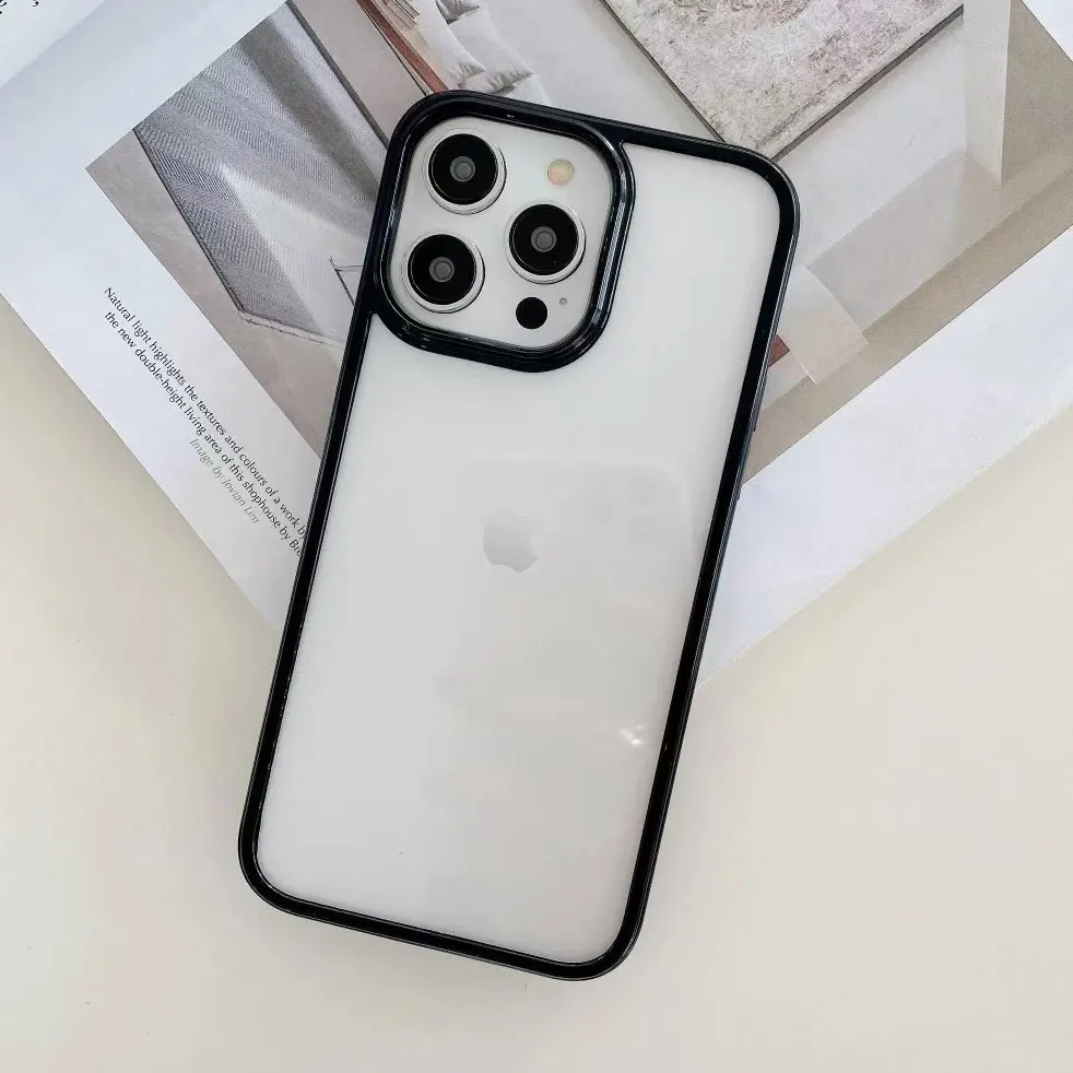 Luxury Candy Silicone Bumper Transparent Phone Case with Enhanced Protection