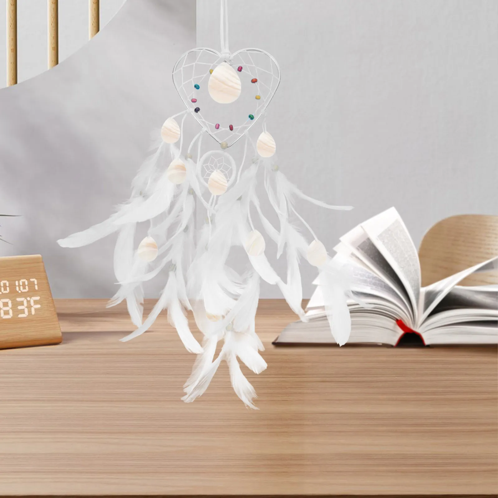 10Pcs 드림 캐처 철 링 하트 모양의 금속 공예 고리 DIY 마크라메 화환 와이어 링 드림캐쳐 용품