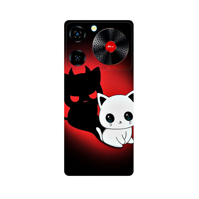 Nubia Music Case - Funny Cute Silicone Soft Back with Shockproof Bumper