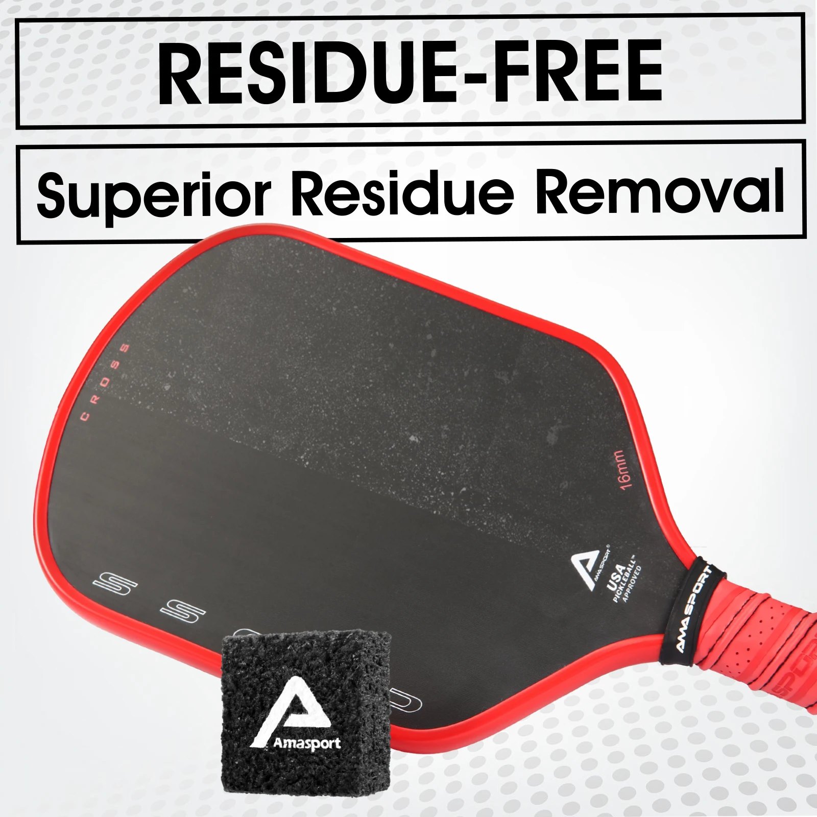 Pickleball Paddle Eraser Fast & Easy to Remove Ball Residue Dirt & Minor Scrapes/Scratches Pickleball Racket Cleaner pickleball paddle