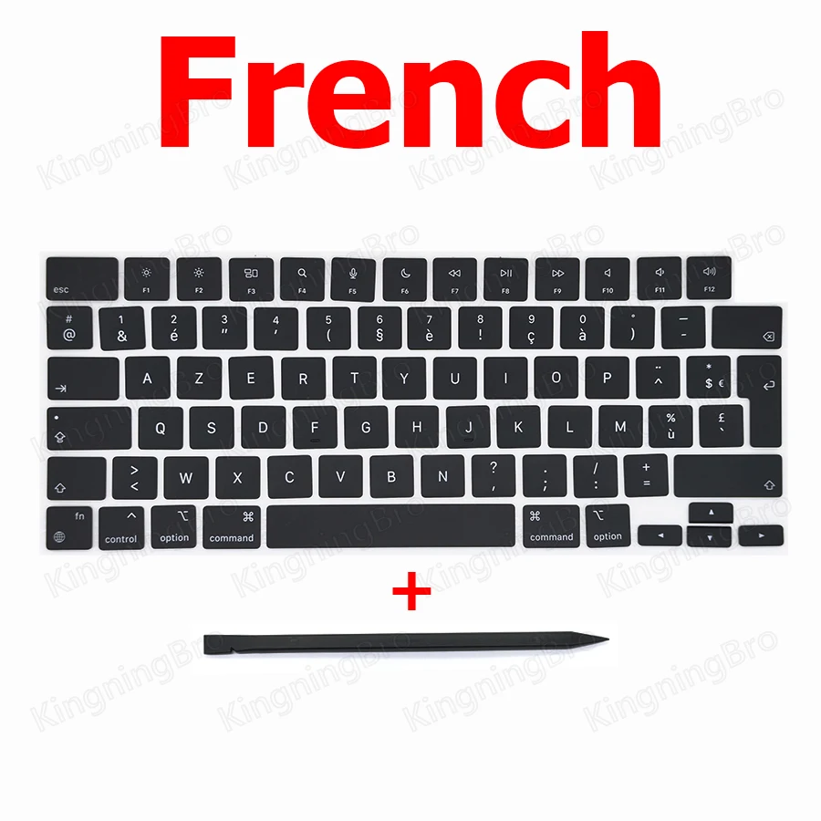 Laptop A2442 A2485 Keyboard Keys Keycaps US UK French Russian Spain Apple Macbook Pro M1 Retina 14" 16" Key Cap keyboard keycap laptop keyboard