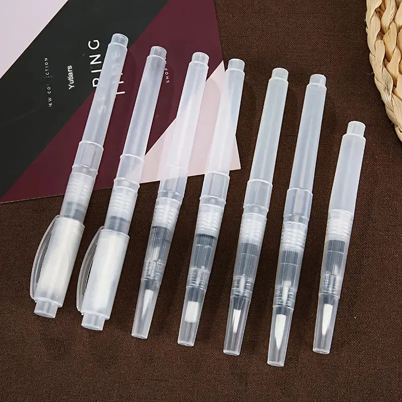 7/14pcs Watercolor Brush Pens Refillable Water Paint Brushes For Painting