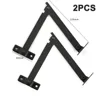 2PCS Metal Lid Support Hinges Stay for Box Furniture Antique Bronze Iron Decorative Hinge for Jewelry Wine and Chest Boxes 2