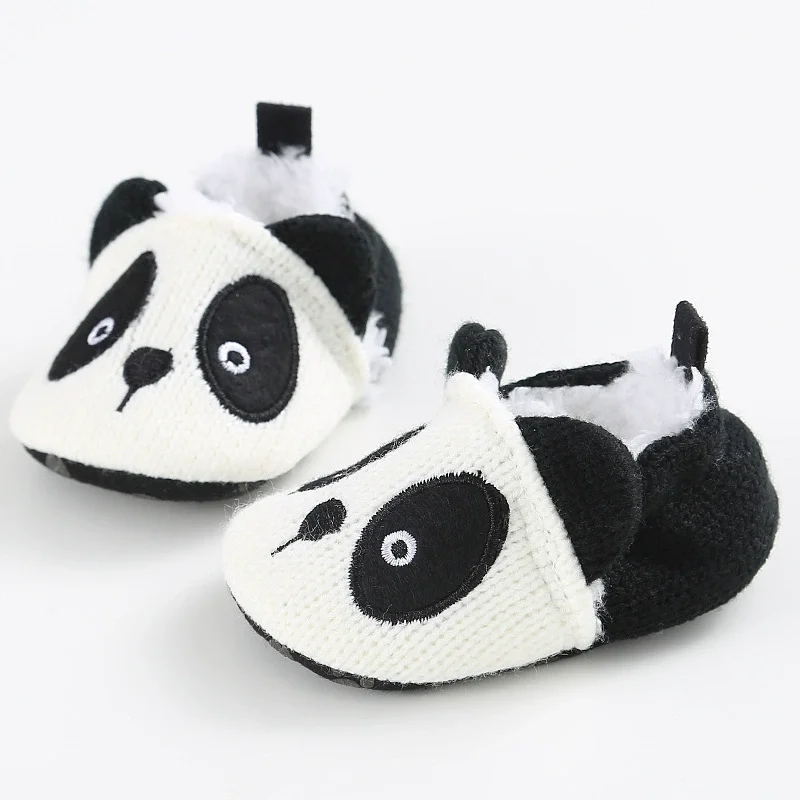 Baby Unisex Cotton Shoes Cute Animal Panda Anti-Slip Soft Bottom Baby Boy Girl Shoes First Walkers Newborn Toddler Crib Shoes