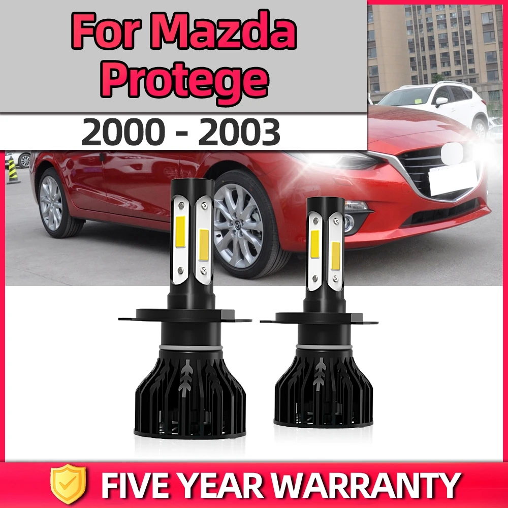 

TEENRAM 6000 лм CSP яркие чипы 2000 K белый высокоскоростной вентилятор H4 Лампа ближнего и дальнего света комплект автомобильных ламп для Mazda Protege 2003-