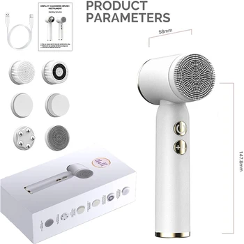 6-in-1 Silicone Electric Cleansing Brush