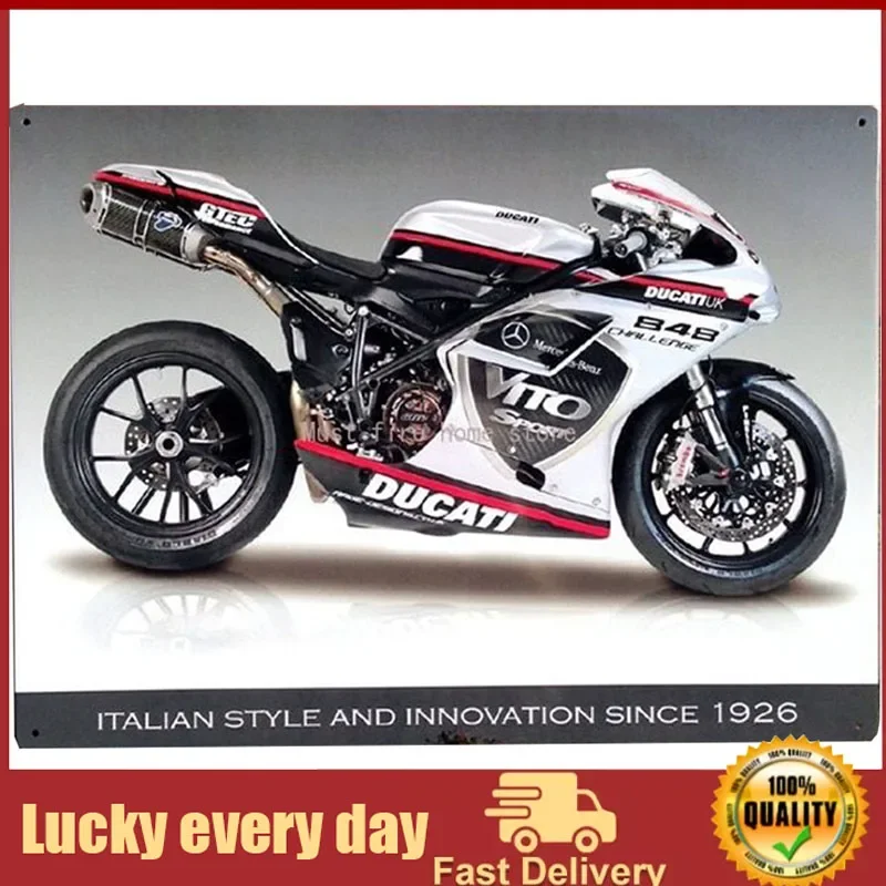 

Ducati 848 Evo Metal Wall Sign Motorbike Vintage Wall Plaque NEW 20x30cm Tin Sign 8x12 inch 0225 metal plate metal decor