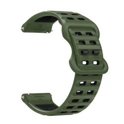 Enhanced Silicone Sport Watch Strap - 22mm Replacement Band in Color 2 - 22mm Universal (G)
