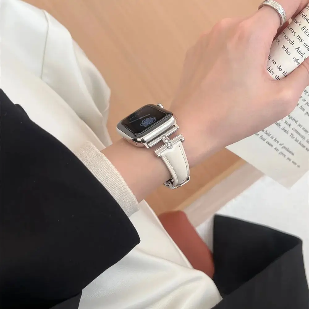 

Кожаный ремешок для часов Apple Watch, спортивный браслет iWatch Series Ultra 9-8-7-6-5-4-3-SE 44 мм 49 мм 45 мм 42 мм 40 мм 41 мм 38 мм