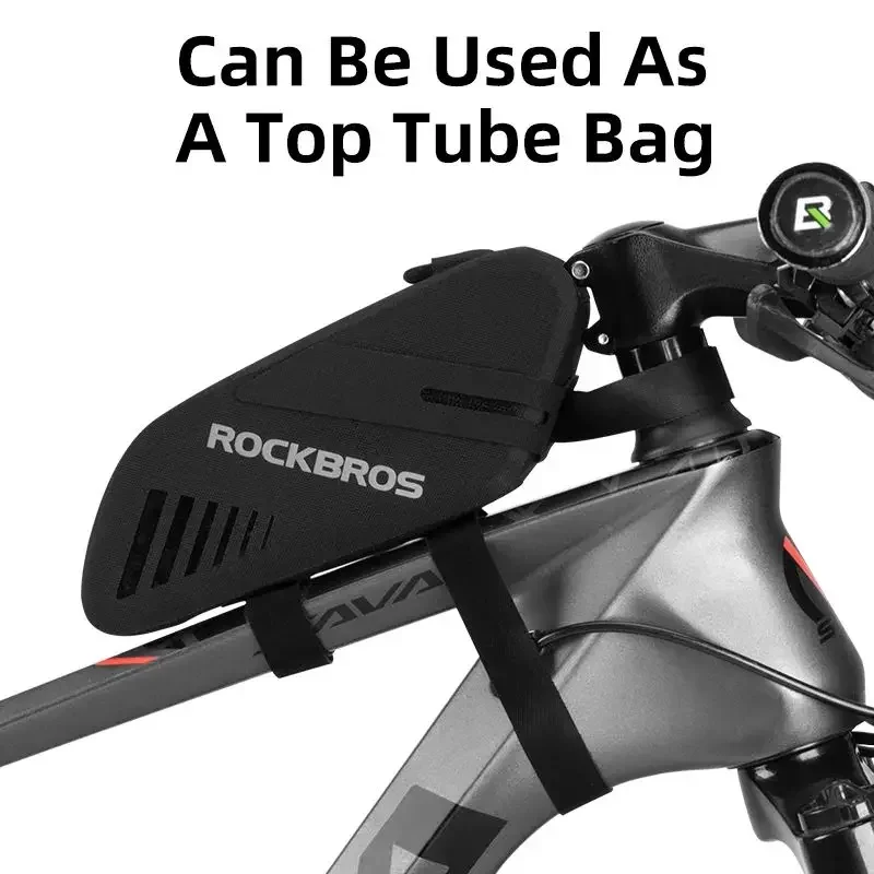 ROCKBROS Bicycle Saddle Bag 0.6L Capacity Waterproof Bike Rear Tail Bag Can Hang Taillights MTB Road Bike Accessories
