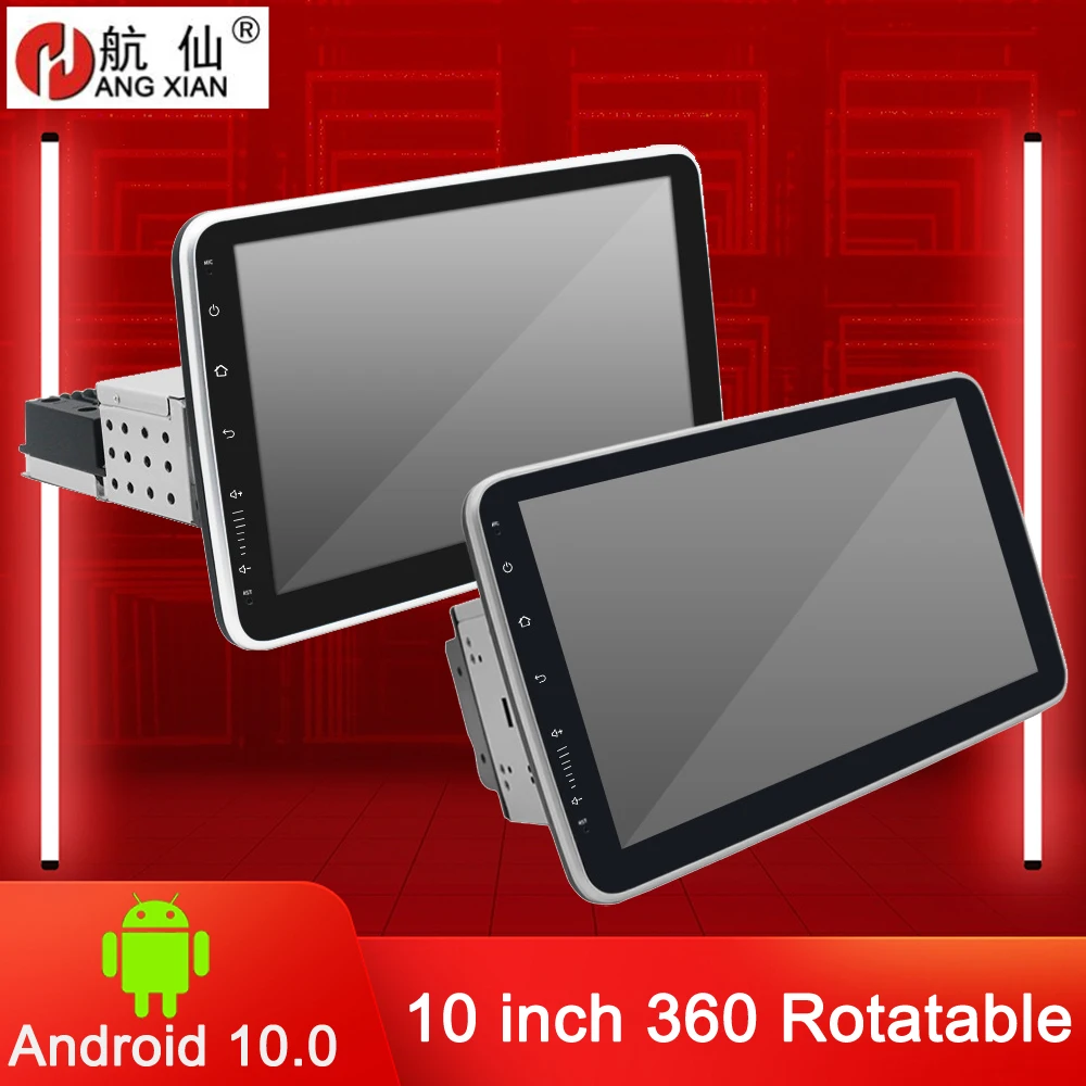 

1 Din CarPlay Rotatable Android Car Radio 10" Intelligent Systems Bluetooth car Multimedia Player AutoRadio car audio stereo