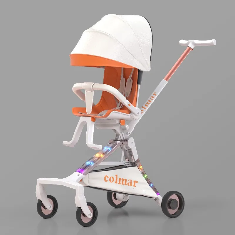 LazyChild Baby Stroller Baby Stroller High Landscape Portable Folding Two-way Lying
