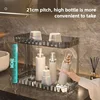 Bathroom Storage Rack Toilet Double Layer Cosmetics Storage Box Washstand Organizer Desktop Shelf Rack bathroom accessories 6