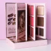 43-color makeup palette, four-layer book-style eye shadow palette, matte pearlescent blush, contour and highlight all in one 3