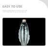 Glass Fish Vase Flask Large Pitcher with Lid Pots for Plants Vases Shaped Bottle Container 5